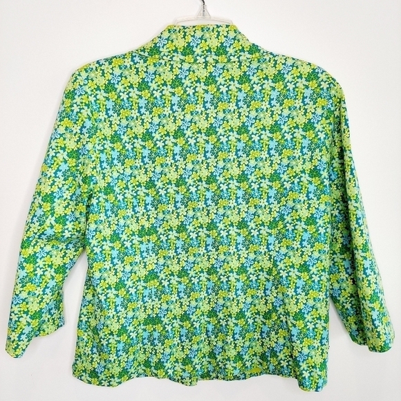 Vintage David Brooks Floral Blazer lined size 12 - Picture 8 of 14